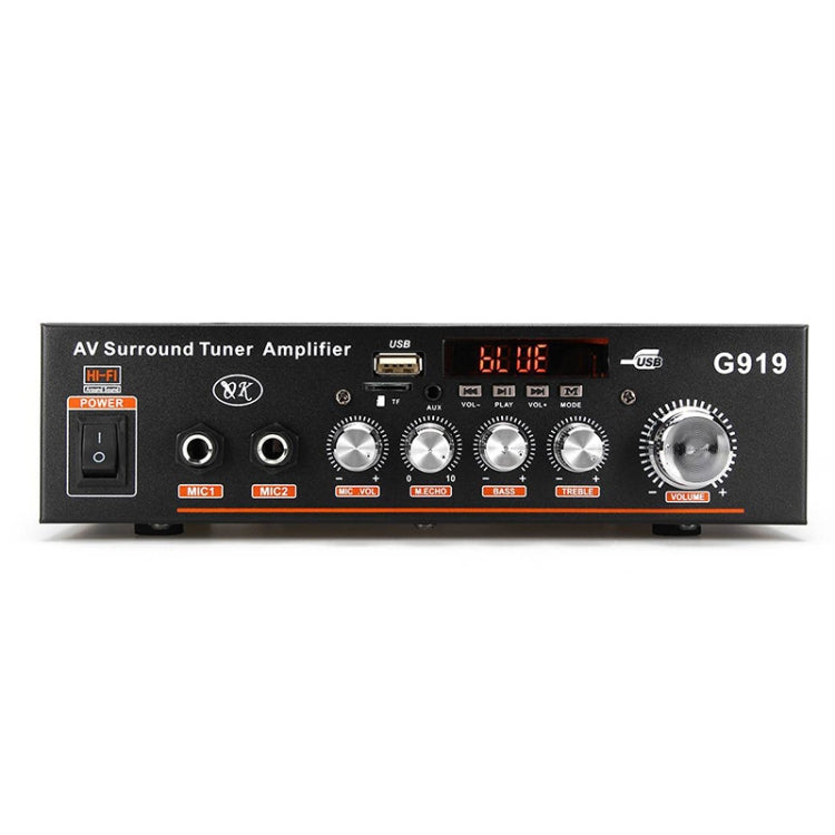 G919 Smart Digital Leistungsverstärker mit integriertem Bluetooth / USB / SD / FM Mini-Leistungsverstärker, EU-Stecker