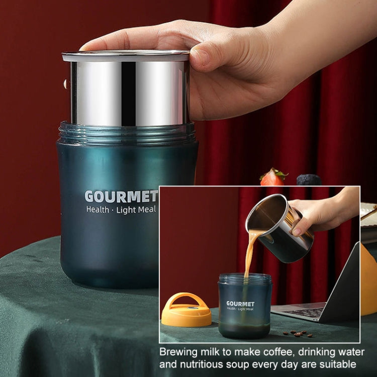 GOURMET Isolierbecher aus Edelstahl, doppelwandiger Isolier-Suppenbecher, Rot, Gelb, Blau