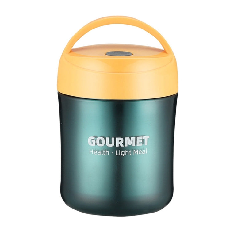 GOURMET Isolierbecher aus Edelstahl, doppelwandiger Isolier-Suppenbecher, Rot, Gelb, Blau