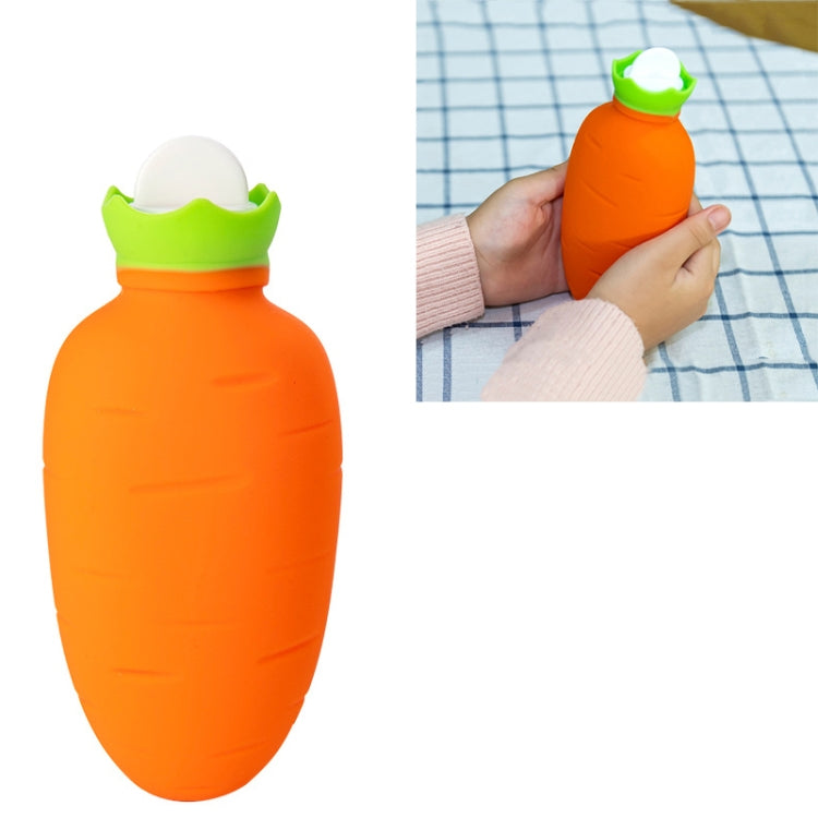 Karottenförmiger Silikon-Wärmflaschenbeutel zum Einfüllen von Wasser, winterfest, auslaufsicher und explosionsgeschützt, Handwärmer, Orange, Weiß-Pink, Weiß-Grün, Hellgrün