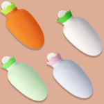 Karottenförmiger Silikon-Wärmflaschenbeutel zum Einfüllen von Wasser, winterfest, auslaufsicher und explosionsgeschützt, Handwärmer, Orange, Weiß-Pink, Weiß-Grün, Hellgrün