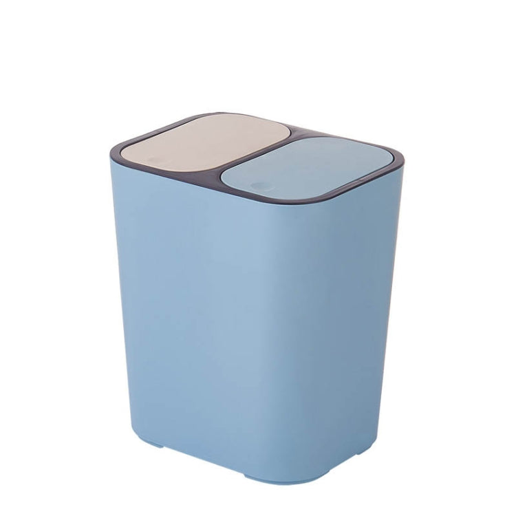 Mülleimer zur Trocken- und Nassmülltrennung, für Zuhause, Küche, Papierkorb, Blau, Weiß, Grau, Beige