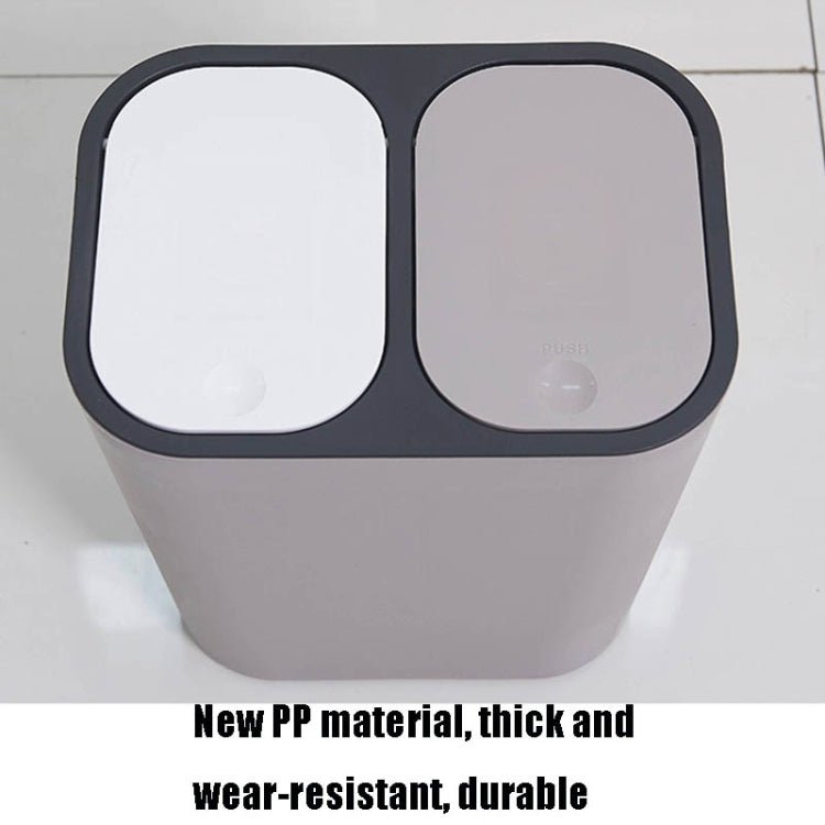 Mülleimer zur Trocken- und Nassmülltrennung, für Zuhause, Küche, Papierkorb, Blau, Weiß, Grau, Beige