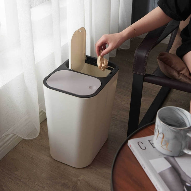 Mülleimer zur Trocken- und Nassmülltrennung, für Zuhause, Küche, Papierkorb, Blau, Weiß, Grau, Beige