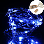 10 PCS LED Wine Bottle Cork Copper Wire String Light IP44 Waterproof Holiday Decoration Lamp, 2m 20LEDs
