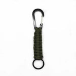 Multifunktionaler Outdoor-Nylon-Seil-Karabiner-Schlüsselanhänger, Nylon-Seil (Armeegrün), Nylon-Seil (Schwarz), Nylon-Seil (Braun), Nylon-Seil (Dunkelblau)