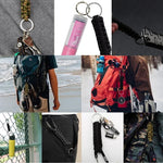 Multifunktionaler Outdoor-Nylon-Seil-Karabiner-Schlüsselanhänger, Nylon-Seil (Armeegrün), Nylon-Seil (Schwarz), Nylon-Seil (Braun), Nylon-Seil (Dunkelblau)