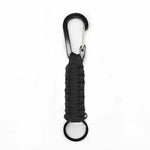 Multifunktionaler Outdoor-Nylon-Seil-Karabiner-Schlüsselanhänger, Nylon-Seil (Armeegrün), Nylon-Seil (Schwarz), Nylon-Seil (Braun), Nylon-Seil (Dunkelblau)