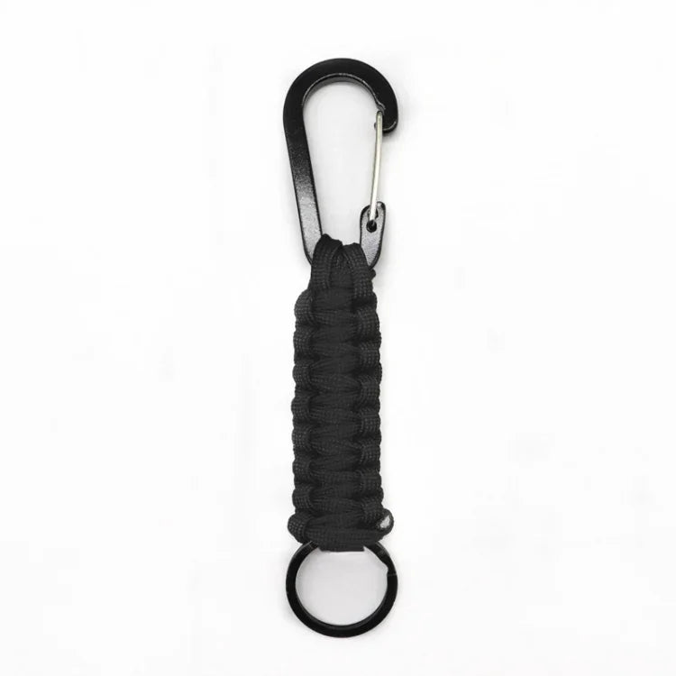 Multifunktionaler Outdoor-Nylon-Seil-Karabiner-Schlüsselanhänger, Nylon-Seil (Armeegrün), Nylon-Seil (Schwarz), Nylon-Seil (Braun), Nylon-Seil (Dunkelblau)