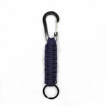 Multifunktionaler Outdoor-Nylon-Seil-Karabiner-Schlüsselanhänger, Nylon-Seil (Armeegrün), Nylon-Seil (Schwarz), Nylon-Seil (Braun), Nylon-Seil (Dunkelblau)
