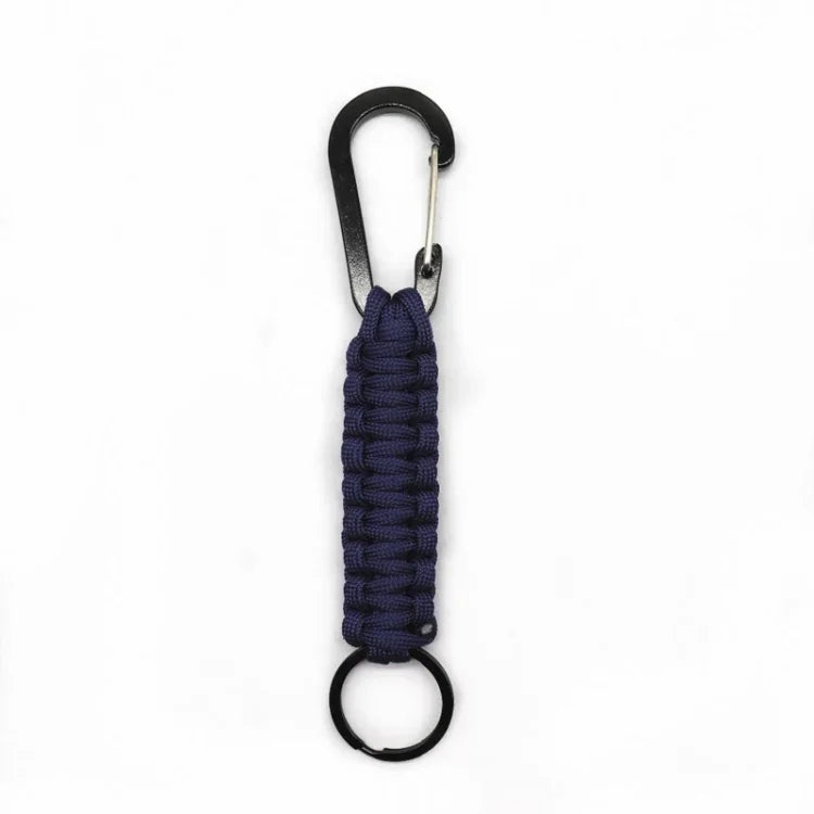 Multifunktionaler Outdoor-Nylon-Seil-Karabiner-Schlüsselanhänger, Nylon-Seil (Armeegrün), Nylon-Seil (Schwarz), Nylon-Seil (Braun), Nylon-Seil (Dunkelblau)