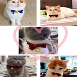 Samt-Schleife, verstellbares Halsband für Katzen, Hunde und Kaninchen, Größe S (17–30 cm), mit Glöckchen