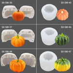Halloween Dreidimensionale Kürbiskuchen DIY Duftkerzen-Silikonform, SW-36, SW-37, SW-45, SW-46, SW-47, ZW-57, ZW-109