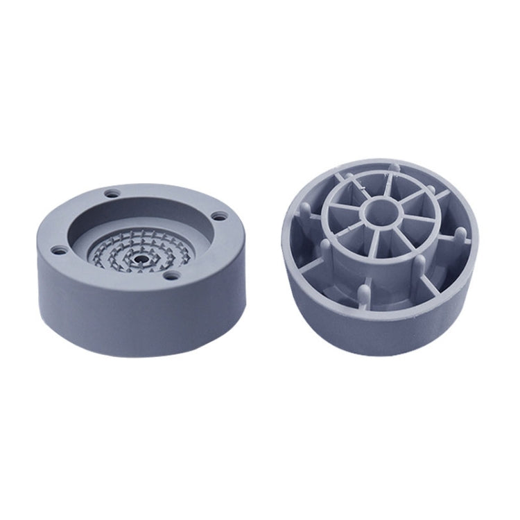 4-teiliges Set Möbel-Haushaltsgeräte-Waschmaschinen-Gummifußmatte, feuchtigkeitsbeständig, stoßdämpfend, erhöhte Fußmatte Basis, 2,5 cm Plus Schicht Grau, höhenverstellbar ca. 8-9,5 cm Grau, 2,5 cm Plus Schicht Blau, höhenverstellbar ca. 8-9,5 cm Blau