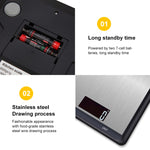 Edelstahl Küchenwaage Haushalt Lebensmittel Elektronische Waage, 5kg/1g, 10kg/1g