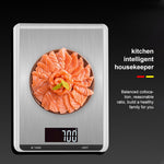 Edelstahl Küchenwaage Haushalt Lebensmittel Elektronische Waage, 5kg/1g, 10kg/1g