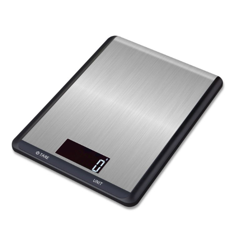 Edelstahl Küchenwaage Haushalt Lebensmittel Elektronische Waage, 5kg/1g, 10kg/1g