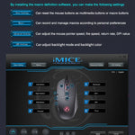 iMICE T91 8-Tasten 7200DPI USB-Kabelgebundene Gaming-Maus mit Beleuchtung, Kabellänge: 1,8 m