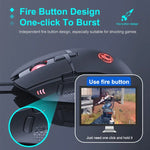 iMICE T91 8-Tasten 7200DPI USB-Kabelgebundene Gaming-Maus mit Beleuchtung, Kabellänge: 1,8 m