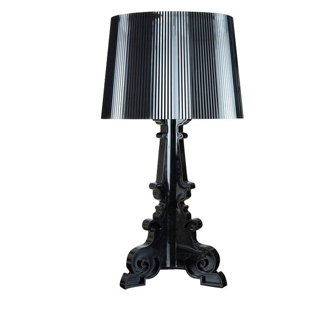 LED Bettlampe Schlafzimmer Wohnzimmer Acryl Tischlampe Nachttischlampe Lampenschirm Tischlicht Nacht, Schwarz, Transparent