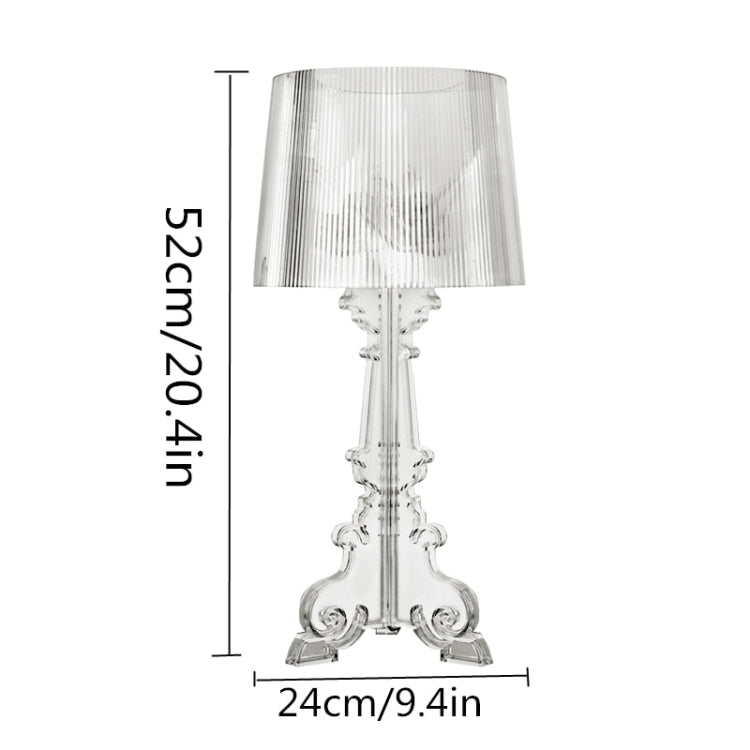 LED Bettlampe Schlafzimmer Wohnzimmer Acryl Tischlampe Nachttischlampe Lampenschirm Tischlicht Nacht, Schwarz, Transparent