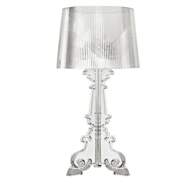 LED Bettlampe Schlafzimmer Wohnzimmer Acryl Tischlampe Nachttischlampe Lampenschirm Tischlicht Nacht, Schwarz, Transparent
