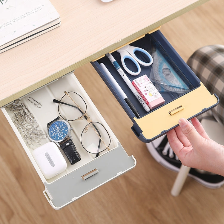 Unter dem Schreibtisch Schublade Typ Aufbewahrungsbox Büro Desktop Versteckte Aufbewahrungsbox Studenten Schreibwarenbox