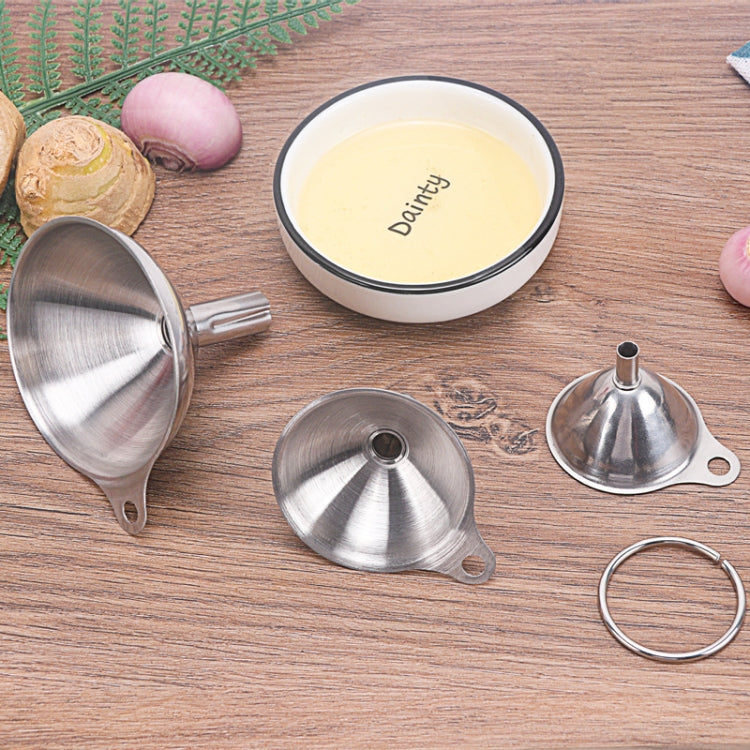 3-in-1 Edelstahl-Trichter Mini-Trichter Öltrichter Weintrichter Integriertes Flüssigkeitsspender-Set, Öltrichter