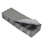 Vliesstoff-Bettaufbewahrungsbox, faltbare Steppdecken-Kleider-Aufbewahrungstasche, staub- und feuchtigkeitsdicht, 97x33x15cm