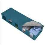Vliesstoff-Bettaufbewahrungsbox, faltbare Steppdecken-Kleider-Aufbewahrungstasche, staub- und feuchtigkeitsdicht, 97x33x15cm