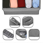 Vliesstoff-Bettaufbewahrungsbox, faltbare Steppdecken-Kleider-Aufbewahrungstasche, staub- und feuchtigkeitsdicht, 97x33x15cm