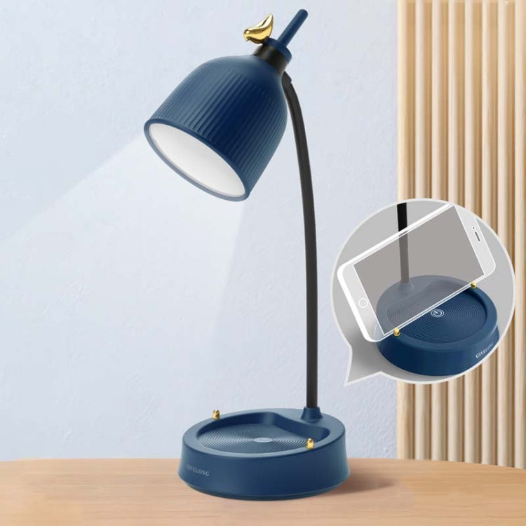 GIVELONG Waldvogel LED Touch USB Tischlampe mit Handyhalter Schlafzimmer Nachttischlampe, GL361-1 Rot, GL361-2 Gelb, GL361-3 Blau, GL361-4 Grün, GL362-1 Pink, GL362-2 Gelb, GL362-3 Blau, GL362-4 Grün, GL363-1 Rot, GL363-2 Gelb