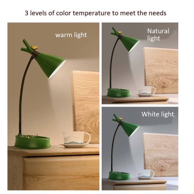 GIVELONG Waldvogel LED Touch USB Tischlampe mit Handyhalter Schlafzimmer Nachttischlampe, GL361-1 Rot, GL361-2 Gelb, GL361-3 Blau, GL361-4 Grün, GL362-1 Pink, GL362-2 Gelb, GL362-3 Blau, GL362-4 Grün, GL363-1 Rot, GL363-2 Gelb
