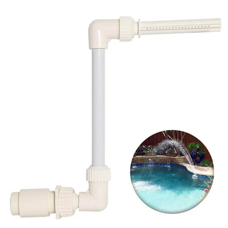 K-210 Schwimmbadddekorationszubehör Schwimmbad Einstellbare Höhe Richtung Kleiner Wasserfallbrunnen, Wasserfallbrunnenzubehör