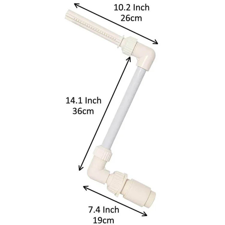 K-210 Schwimmbadddekorationszubehör Schwimmbad Einstellbare Höhe Richtung Kleiner Wasserfallbrunnen, Wasserfallbrunnenzubehör