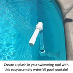 K-210 Schwimmbadddekorationszubehör Schwimmbad Einstellbare Höhe Richtung Kleiner Wasserfallbrunnen, Wasserfallbrunnenzubehör