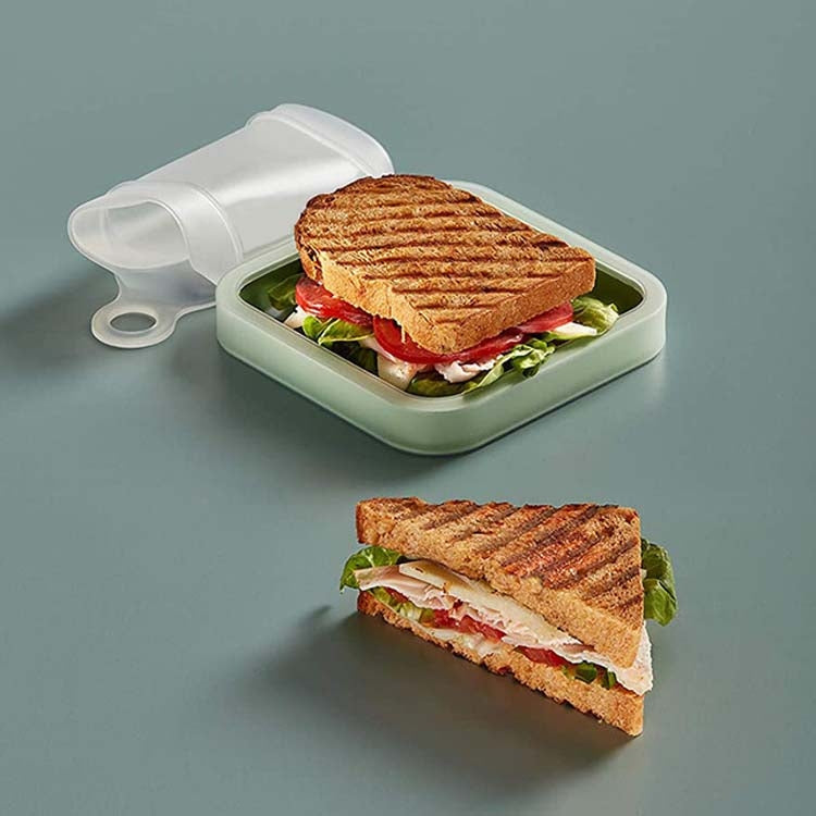 Sandwich Toast Bento Box Lunchbox Tragbarer Take-Out Studenten Büroangestellten Brotkasten, 301-500ml