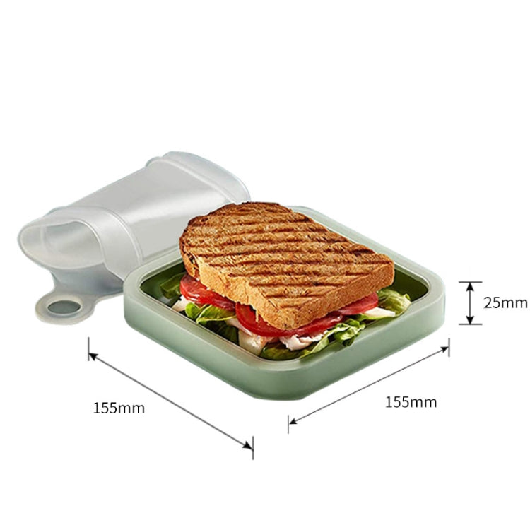 Sandwich Toast Bento Box Lunchbox Tragbarer Take-Out Studenten Büroangestellten Brotkasten, 301-500ml