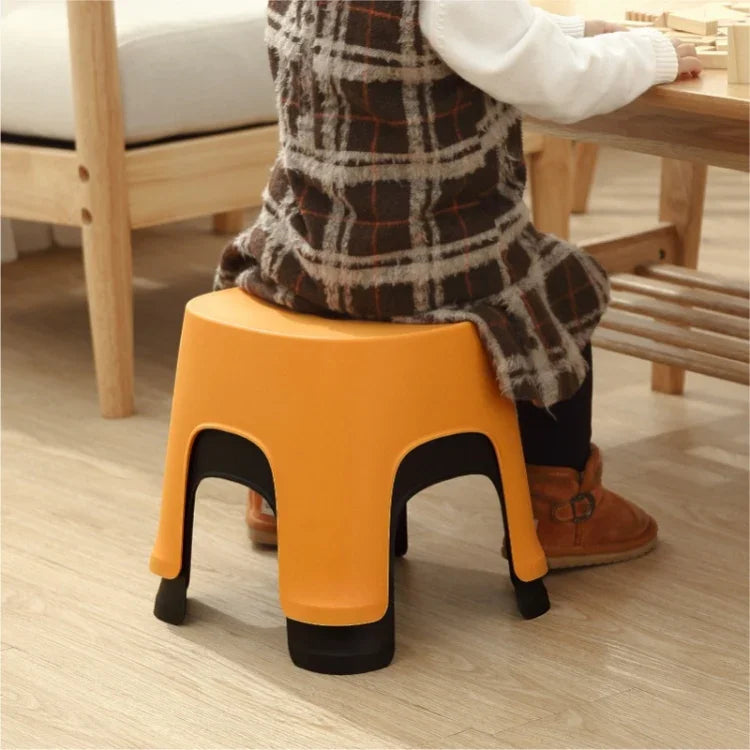Haushalt Badezimmer Hocker Kunststoffhocker Verdickte niedrige Hocker Quadratische Hocker Kleine Bänke, Ahorn Gelb Kinder, Retro Rot Kinder, Hellgrün Kinder, Schwarz Kinder, Rosa Erwachsene, Ahorn Gelb Erwachsene, Milchweiß Erwachsene, Schwarz Erwachsene