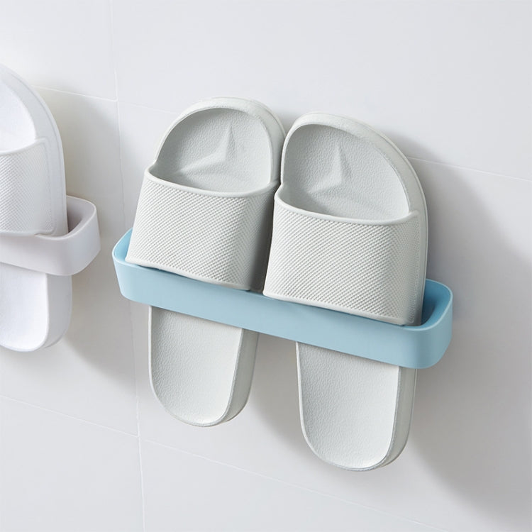 Nahtloses Klebe-Ablagegestell Wandklebe-Schuhregal Badezimmer-Wandmontierter Hausschuhregal Haushalt Farbe zufällige Lieferung, Farbe zufällige Lieferung