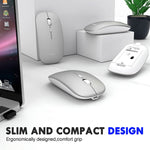 Inphic PM1 Office Stumme Kabellose Laptop-Maus, Batterieanzeige