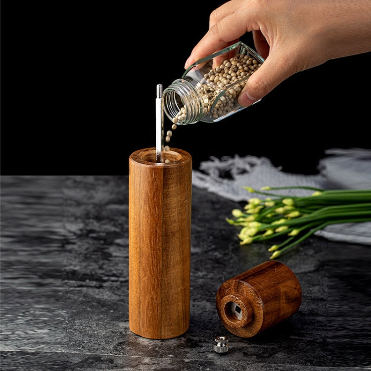 Pfeffermühle aus Holz, Haushalt, Meersalz, manuelle Gewürzflasche, Küchenwerkzeug, Stil 1