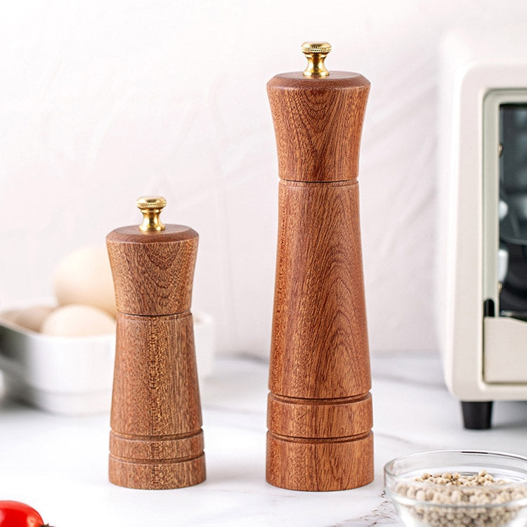 Holz-Pfeffermühle Küchen-Haushalts-manuelle feste Pfefferpulver-schwarze Pfeffermühlenflasche Gewürzglas, Stil 3, 5 Zoll, Stil 3, 8 Zoll