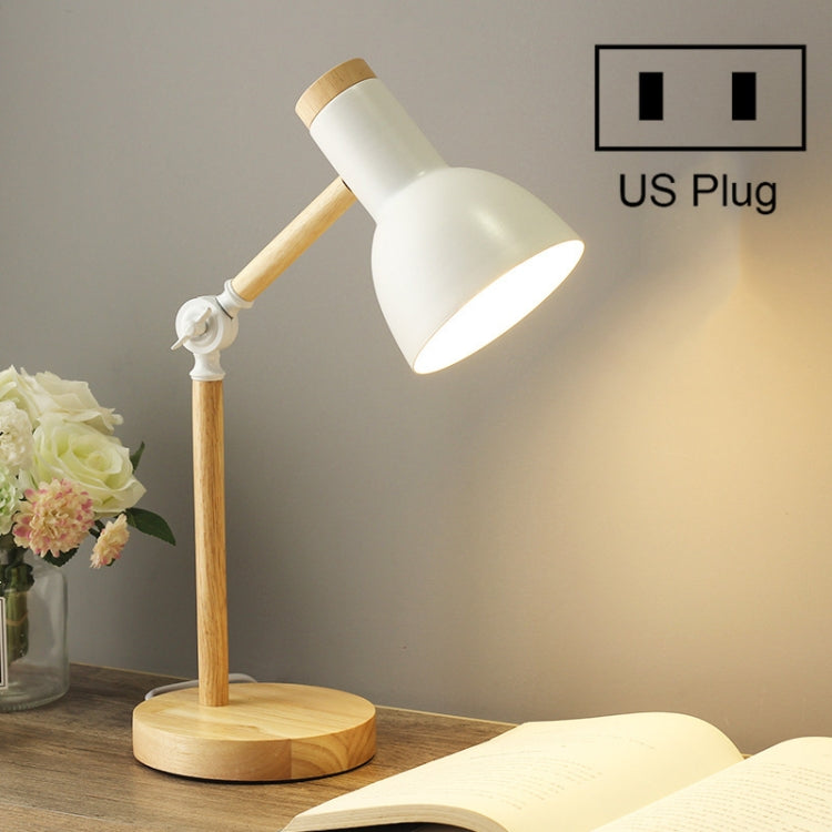 T1062 Wohnheim Augenschutz Schreibtischlampe Schlafzimmer Nachttisch Holzlampe, US-Stecker, EU-Stecker, UK-Stecker, AU-Stecker