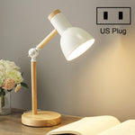 T1062 Wohnheim Augenschutz Schreibtischlampe Schlafzimmer Nachttisch Holzlampe, US-Stecker, EU-Stecker, UK-Stecker, AU-Stecker