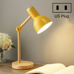 T1062 Wohnheim Augenschutz Schreibtischlampe Schlafzimmer Nachttisch Holzlampe, US-Stecker, EU-Stecker, UK-Stecker, AU-Stecker