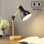 T1062 Wohnheim Augenschutz Schreibtischlampe Schlafzimmer Nachttisch Holzlampe, US-Stecker, EU-Stecker, UK-Stecker, AU-Stecker