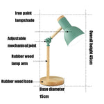 T1062 Wohnheim Augenschutz Schreibtischlampe Schlafzimmer Nachttisch Holzlampe, US-Stecker, EU-Stecker, UK-Stecker, AU-Stecker