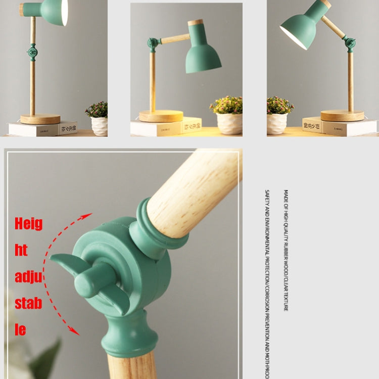 T1062 Wohnheim Augenschutz Schreibtischlampe Schlafzimmer Nachttisch Holzlampe, US-Stecker, EU-Stecker, UK-Stecker, AU-Stecker