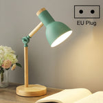 T1062 Wohnheim Augenschutz Schreibtischlampe Schlafzimmer Nachttisch Holzlampe, US-Stecker, EU-Stecker, UK-Stecker, AU-Stecker